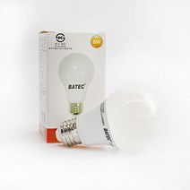 바텍 LED 벌브전구 8W 전구색 3000K