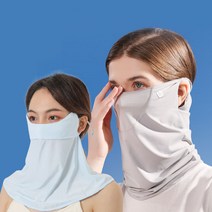 도매창고 여름 자외선 햇빛 차단 쿨링 마스크 넥 워머 자전거 등산 낚시 냉감 목토시 두건, 마스크워머-귀걸이형-블랙