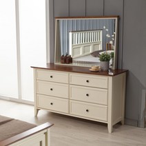 [파로마]레이샤 고무나무원목 화장대 세트 JY[착불], 아이보리346339 44