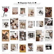 무료 배송INS-사진 앨범 잡지 28*21 cm 사진 촬영 배경 DIY 장식 액세서리, 19 Magazine Style 11