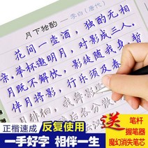 만년필 따라쓰기 정체의 글씨본 서첩 글씨를 연습 스티커 해서다 홈 하드 펜 고등학교 빅 여학생 스윗 2659386421, 기초 교육 과정 1붓대 12 펜 리필심 1쥐기 필기