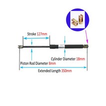 스트럿바 보강 지지대 1PC 350-500mm 20kg/200N/44LB 범용 스트럿 바 가스 스프링 지원 부팅 보닛 자동차, 03 350mm-C
