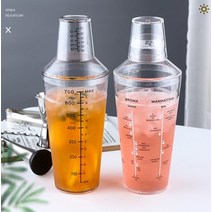 하이따거 믹싱틴 투명 칵테일쉐이커 칵테일제조 바텐딩용품, 1개, 02타입_700ml