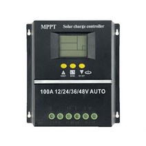 휴대용태양광 충전기 캠핑 접이식 차량용 자동 태양광 충전 컨트롤러 MPPT 100A PV 레귤레이터 12V 24V 36, 02 100A_01 100A