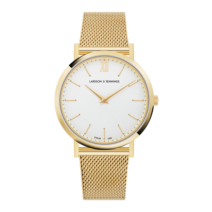 라르손앤제닝스 루가노 MILANESE 40MM 골드 새틴-화이트 손목시계