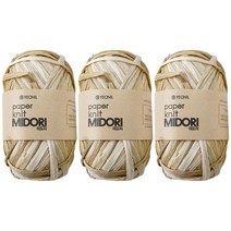 청송뜨개실 미도리 뜨개실 (3볼) 종이실 라탄실 한지실 페이퍼얀 코바늘 손뜨개질 미도리실, 11 (나염)(3볼), 3개