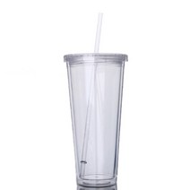 빨대 스포츠 과일 주스 물병 밀봉 컵 더블 레이어 450ml650ml 여행 휴대용