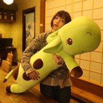 모찌 바디 필로우 기린 옐로 여름 대형 안고자는 팔베게 롱 쿠션 남자 아기 애착 인형, E