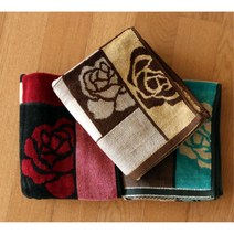 고품격 무연사 에토와르 일본산 세수타올 등산 등목 사우나 가정, 1개, 레드