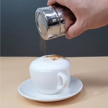 스텐인레스 시나몬통 초코 코코아 가루 파우더 토핑용 슈가파우더 양념통 소금 후추, 커피바로미터 파우더통(125ml)