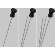 지하수 파이프라인 누출 감지기 청음봉 누수탐지기, 화이트 두개 섹션 2m