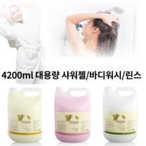 아르간 대용량 샴푸 린스 바디워시 리필 대형 4200ml 미용실 숙박업소 대용량 샴푸 샤워젤 린스 컨디셔너 (펌프별매), 펌프추가(+1000원)