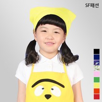 아동 찍찍이 머리 스카프 유아동 요리실습 위생 두건