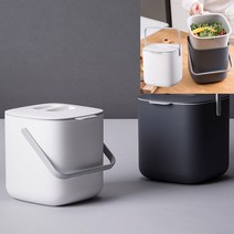 음식물 쓰레기통 아이보리 음식물쓰레기냉동 자취음식물쓰레기 음식물쓰레기봉투거치대 잔반처리통 업소용잔