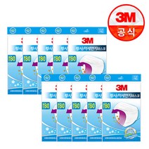 3M 황사 미세먼지 마스크 KF80 화이트 10개 낱개포장, 단품없음