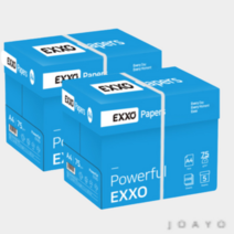 엑소(EXXO) A4 복사용지(A4용지) 75g 2500매 1BOX, 2개