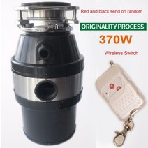 370w560w 공장 가격 음식물 쓰레기 처리기 주방 쓰레기 처리 식품 분쇄기 스테인레스 스틸 분쇄기 재료, 350 무선 스위치