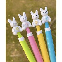 [무료배송]알록달록 토끼볼펜 4종세트