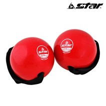스타스포츠 소프트 핸드 웨이트볼 EU3610 2p, 레드, 0.5kg, 2개