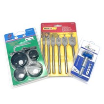 아이베란다 목공 보링비트 경첩 홀쏘 드릴 싱크대 기리, 7. 도웰포인트 6mm(4개)