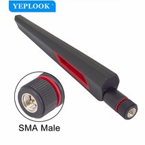 12dbi 듀얼 밴드 와이파이 안테나 10 개 2.4G 5G 5.8Gh RP SMA Male/SMA Male 증폭기 WLAN 라우터 부스터, 02 SMA Male