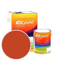 KCC속건방청하도 오렌지색 4L-시공면적 20제곱미터 / 철재 컨테이너 철계단 철대문 녹방지 하도 프라이머