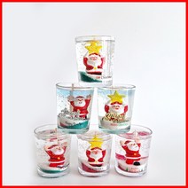 (3온즈 6개만들기) 별산타-크리스마스 양초 젤캔들 키트 만들기(90ml/6), 레몬라벤더, 레드