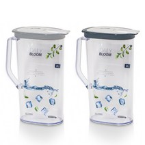 데일리블룸 원형 물병 2L/논슬립 주방 카페 물병 물통, 타원물병2L(그레이)