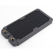 ModX 240mm 2x12cm 완전 구리 라디에이터 열교환기 수냉 14 개 튜브, 한개옵션0
