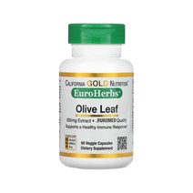 캘리포니아 골드 뉴트리션 CGN 올리브잎 추출물 500mg 60 베지캡슐, 1개, 기본