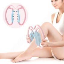 SMABAT 다리 마사지기 붓기 마사지 종아리 허벅지 팔 4D 마사지롤러 마사지기구 전신 근육 지압기 친환경 재질, 1개, 핑크