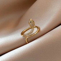 반지 여자 반지 ins뱀 반지 패션 개성 검지 반지 여자 소수 디자인 감각 고급 경사 ins 트렌디 심플 핸드 액세서리