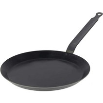 드부이에 DE BUYER 5303.24 크레이프 팬 블루 스틸 인덕션용 주물 무쇠 후라이팬, 직경18cm, 1개