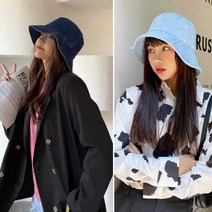 여자 여름 패션모 외출 캐주얼 무지 벙거지 모자 코디, 본상품선택, 본상품선택