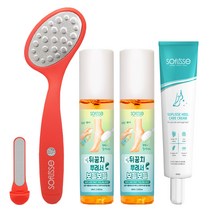 소프리스 트리플 풋파일 풋케어 세트 발관리 발 뒤꿈치 각질 필링 미스트 보습 스프레이, 단품, 단품