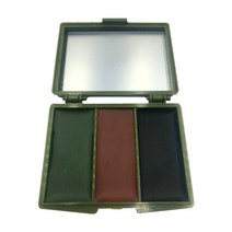 위장크림 수염자국컨실러 내추럴완벽커버 저자극 피부보호 군인선물 3 색 밀리터리 우드랜드 페이스 바디 페이스 페인트 튜브 스틱 야외 군사 훈련 필드 오일 슈트, 사각 상자