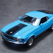 1:18 모형 다이캐스트 1970년형 포드 머스탱 마하 1 클래식 머슬카, 1970 포드 머스탱 마하1 블루