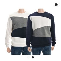 [HUM]남) CVC3단쭈리 3단배색 맨투맨(FHMSCTM104P)