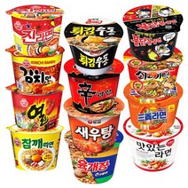 컵라면 큰사발 12종 세트 농심 오뚜기 삼양 팔도, 106 농심짜왕큰컵 12개