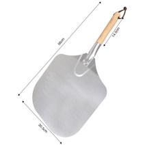 Lopbinte 나무 손잡이 치즈 커터 베이킹 도구가있는 56CM 피자 껍질 삽, 1개