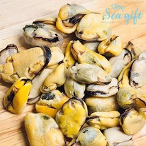 [씨기프트]급냉 생 바지락 피바지락 600g+600g 해감 손질 조개 육수 탕, 자숙홍합살 1kg(200g X5개), 2개