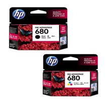 HP NO.680 F6V27AA + F6V26AA (검정 컬러 SET), F6V26AA (컬러)