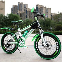 어린이날선물 초등 광폭자전거 8-12-15 20/24 인치, 22인치 이상, 20인치 그린[스포크 휠] 21단 충격흡수