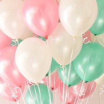 (주)파티해 천장장식 펄풍선(헬륨효과)세트-베이비민트