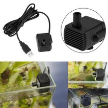 수중모터펌프 가압펌프 물 모터 수압 물빼는 펌프 미니 수족관 워터 펌프 DC 5V USB 모터 물고기 탱크 잠실, 01 Black