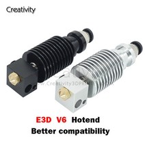 3D 프린터 액세서리 고온 버전 E3D V6 Hotend J-헤드 0.4/1.75MM 노즐 원격 압출기 부품, 01 Black