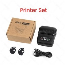 스마트 미니 휴대용 블루투스 영수증 프린터 58mm 2inch 무선 열전 사 프린터 빌 메이커 슈퍼마켓 현금 티켓 기계 pc, 블랙 프린터