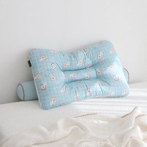 피넛버터젤리 헤브 빨아쓰는 주니어 기능성 낮은 경추베개 54x35, 민트