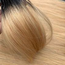 붙임머리기계 헤어익스텐션 시간단축 간편한 헤어샵, 퇴색 8도 색상 65cm 1줄