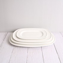 CRAART 사각 타원 접시 4size, 타원사각접시 1호(nq0271-0875)